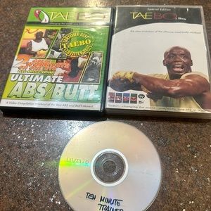 Exercise DVD lot taebo Billy Blanks live abs butt beachbody 10 minute trainer